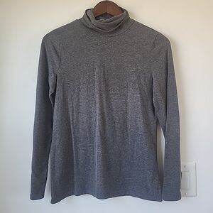 Talbots Charcoal Gray Knit Top